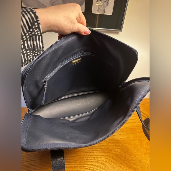 Dior Navy Blue Leather Shoulder Bag - Picture 11 of 11